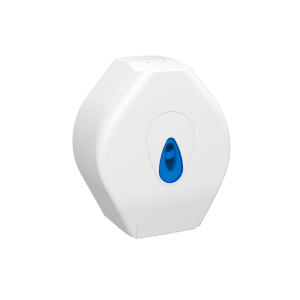 Modular 10" jumbo toilet roll dispenser. Holds 300mm toilet roll. Quality ABS cover, window and backplate. Reversible spigot.