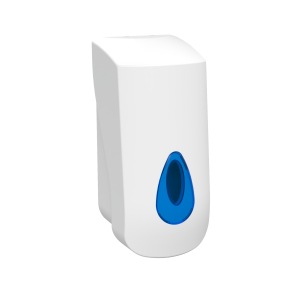 White 900ml modular Manufactured in the UK, quality abs plastic cover. White 900ml refillable soap dispenser. Liquid, foam or spray pump available.