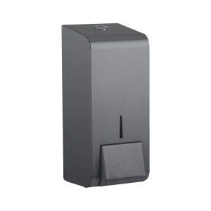 Stainless 304 grade steel matte bronze finish 900ml soap dispenser. Manufactured in the UK. Liquid, foaming soap or liquid sanitiser.