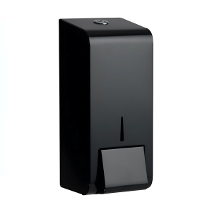 Matte black 304 grade steel soap dispenser. 900ml Reservoir, liquid, foam and industrial pumps available.