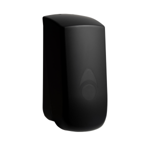 Myriad matte black recycled 900ml liquid soap dispenser. Suitable for foam, liquid and spray pumps available.