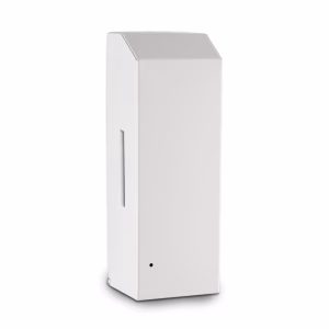 ecoline white steel auto touch free soap dispenser