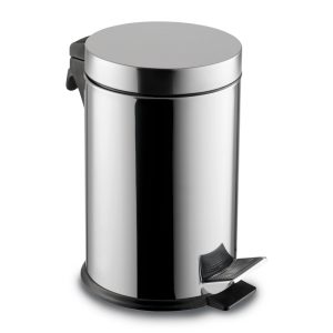 Stainless steel waste bin, 5litre to 20litre capacity. Powder coated, protective plastic base. Easy removable inner. Pedal operation. Double pedal system.