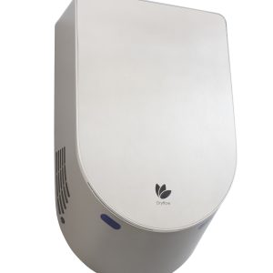 Dryflow hand dryer, brushless motor ,low noise, HEPA filrer, suitable for high traffic areas. Stainless steel front, ABS plastic sides. 10 Second dry time, north west, united kingdom.