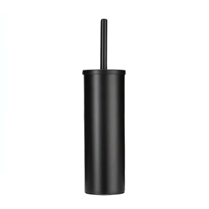 Black Matter powder coated toilet brush set holder