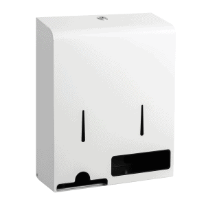 Opal™ White Steel Compact Sanitary Dispenser