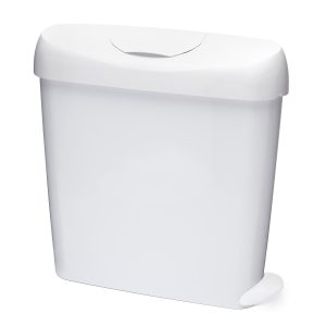 Sanitary 23L Waste Bin White