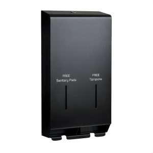 Opal™ Matte Black Steel Dual Vend Sanitary Dispenser